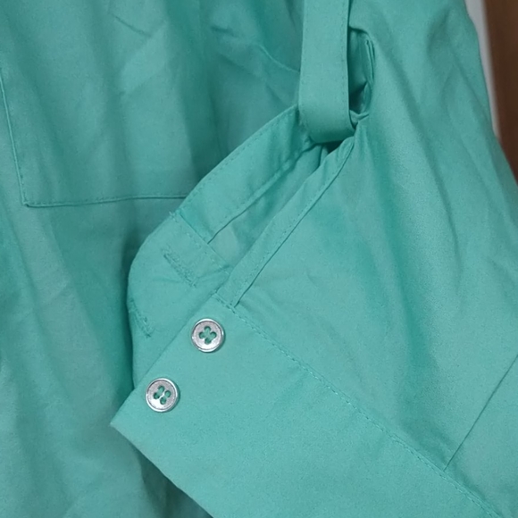 NWT NY&C Sea Foam Green Button-up XS - Picture 2 of 5